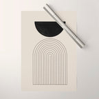 Arch, geometric modern art Wrapping Paper Gallery Image 1