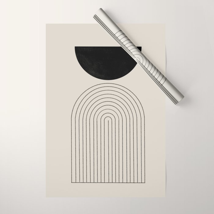 Arch, geometric modern art Wrapping Paper Gallery Image 1