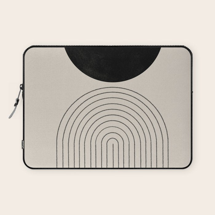 Arch, geometric modern art Laptop Sleeve Gallery Image 1