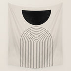 Arch, geometric modern art Wall Tapestry Gallery Image 4