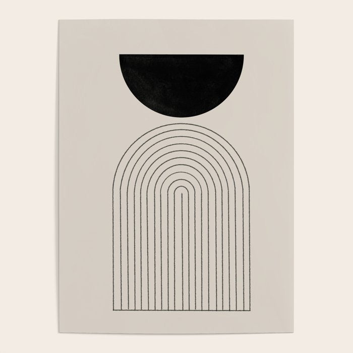 Arch, geometric modern art Poster Gallery Image 4
