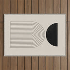 Arch, geometric modern art Outdoor Rug Gallery Image 1