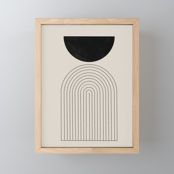 Arch, geometric modern art Mini Art Print Gallery Image 1