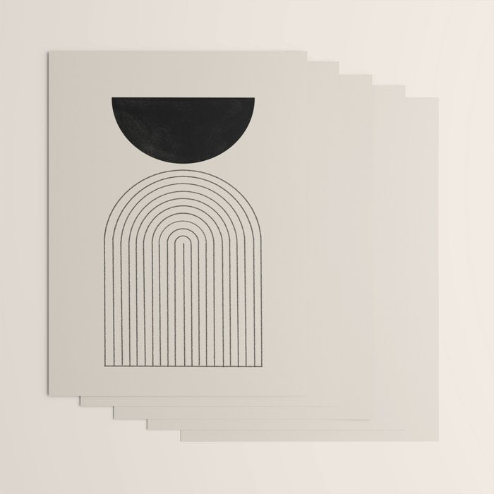 Arch, geometric modern art Wrapping Paper Gallery Image 3