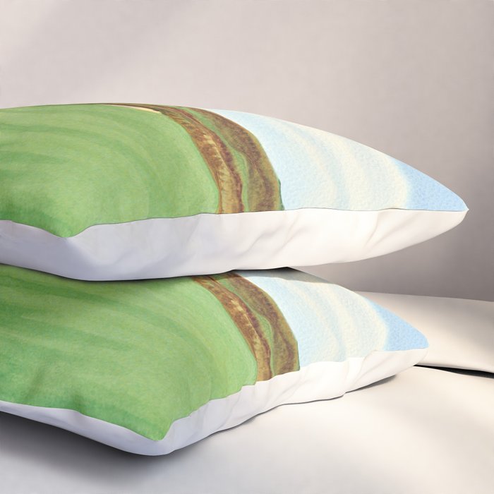 Shinnecock Hills Golf Course With Clubhouse Pillow Sham Gallery Image 3