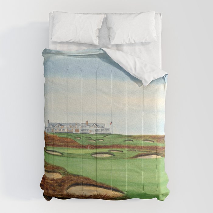 Shinnecock Hills Golf Course With Clubhouse Comforter Gallery Image 6