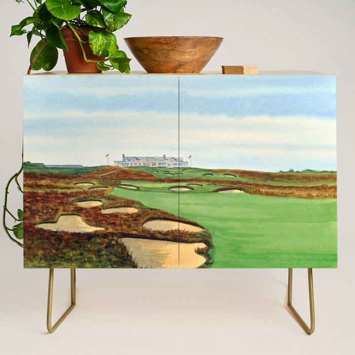 Shinnecock Hills Golf Course With Clubhouse Credenza Gallery Image 1