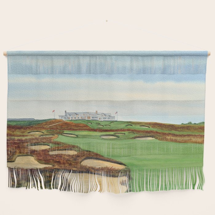 Shinnecock Hills Golf Course With Clubhouse Wall Hanging Gallery Image 1