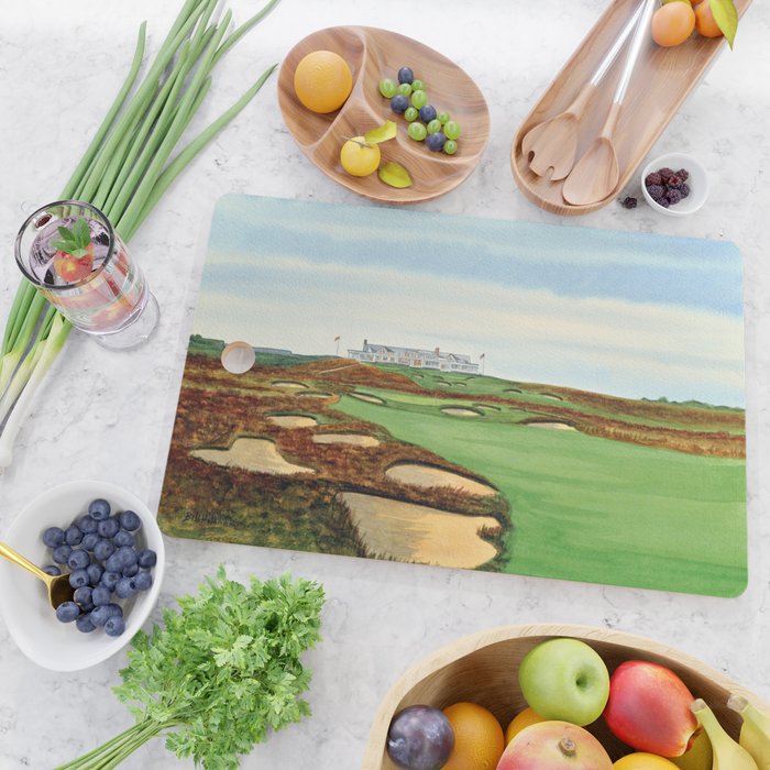 Shinnecock Hills Golf Course With Clubhouse Cutting Board Gallery Image 2