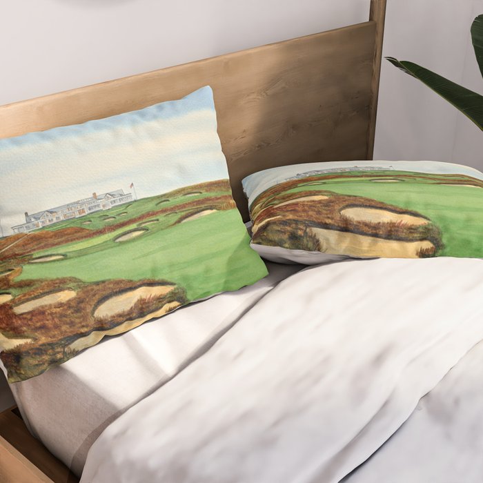 Shinnecock Hills Golf Course With Clubhouse Pillow Sham Gallery Image 2