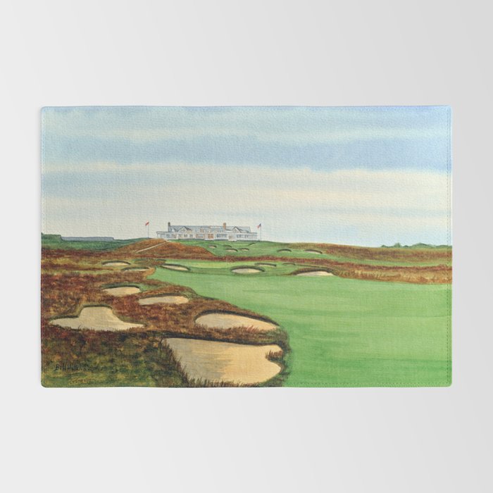 Shinnecock Hills Golf Course With Clubhouse Rug Gallery Image 2