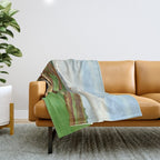 Shinnecock Hills Golf Course With Clubhouse Throw Blanket Gallery Image 1