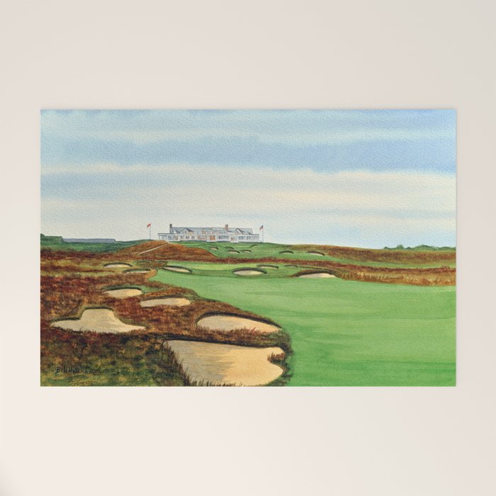Shinnecock Hills Golf Course With Clubhouse Welcome Mat Gallery Image 1