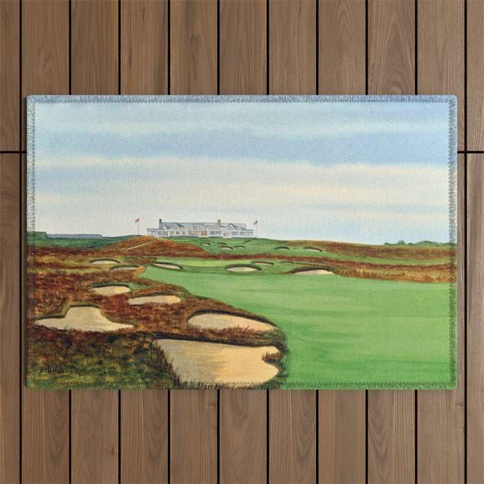 Shinnecock Hills Golf Course With Clubhouse Outdoor Rug Gallery Image 1