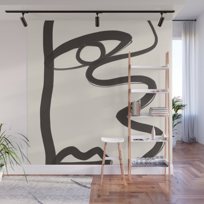Abstract Face 36 Wall Mural Gallery Image 1