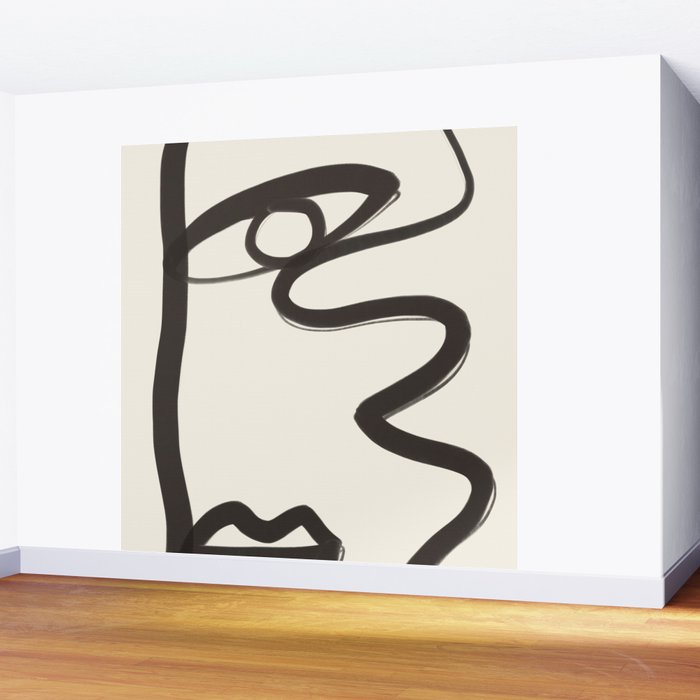 Abstract Face 36 Wall Mural Gallery Image 2