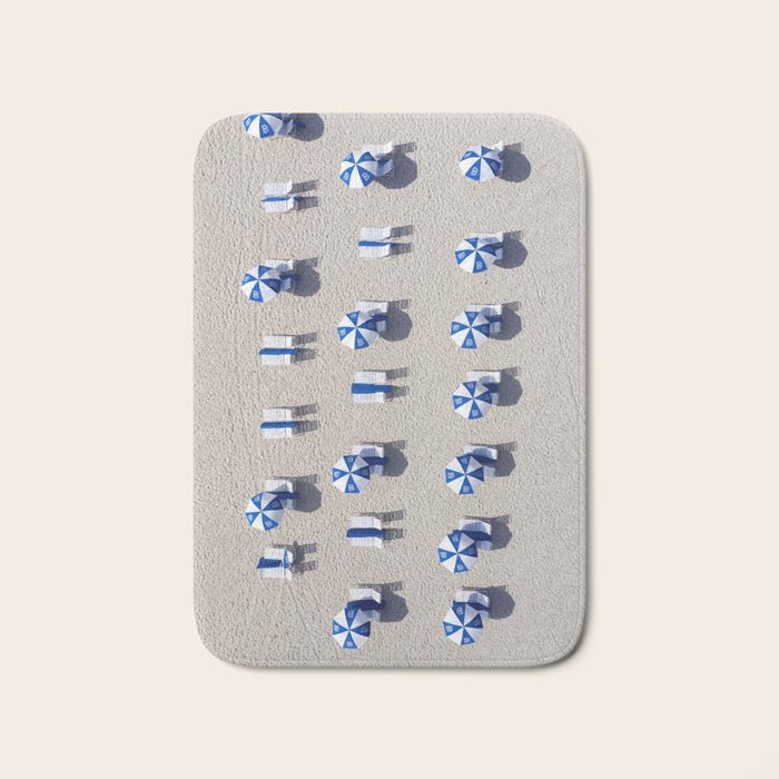 Beach Umbrellas Bath Mat Gallery Image 1