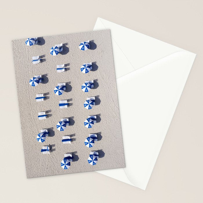 Beach Umbrellas Stationery Card Gallery Image 2