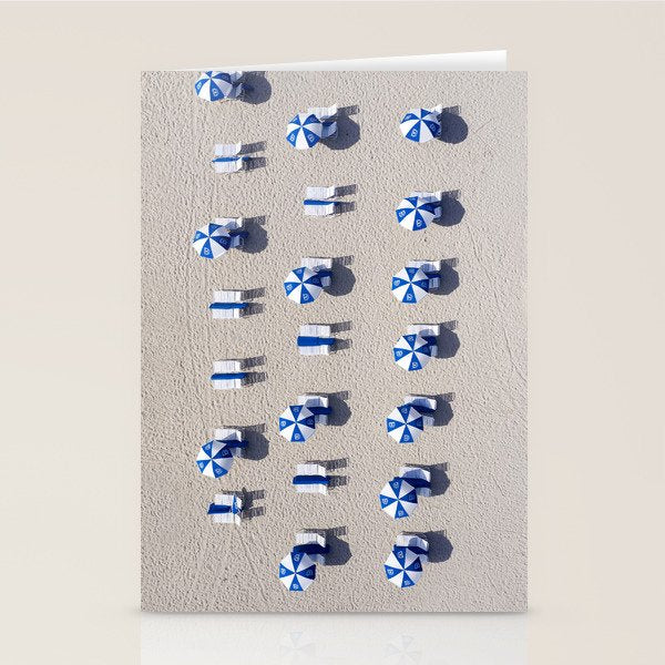 Beach Umbrellas Stationery Card Gallery Image 1