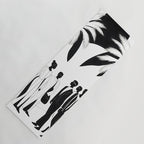 Five, Tropical African People Meeting, Abstract Back & White Travel, Palm Jungle Human Shadows Eclectic Noho Yoga Mat Gallery Image 1