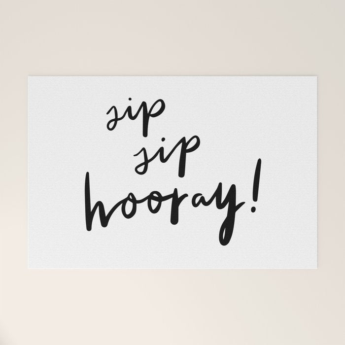 Sip Sip Hooray! Welcome Mat Gallery Image 1