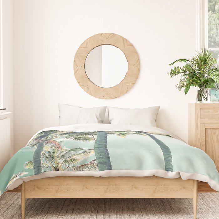 Under the palms Duvet Cover Gallery Image 3
