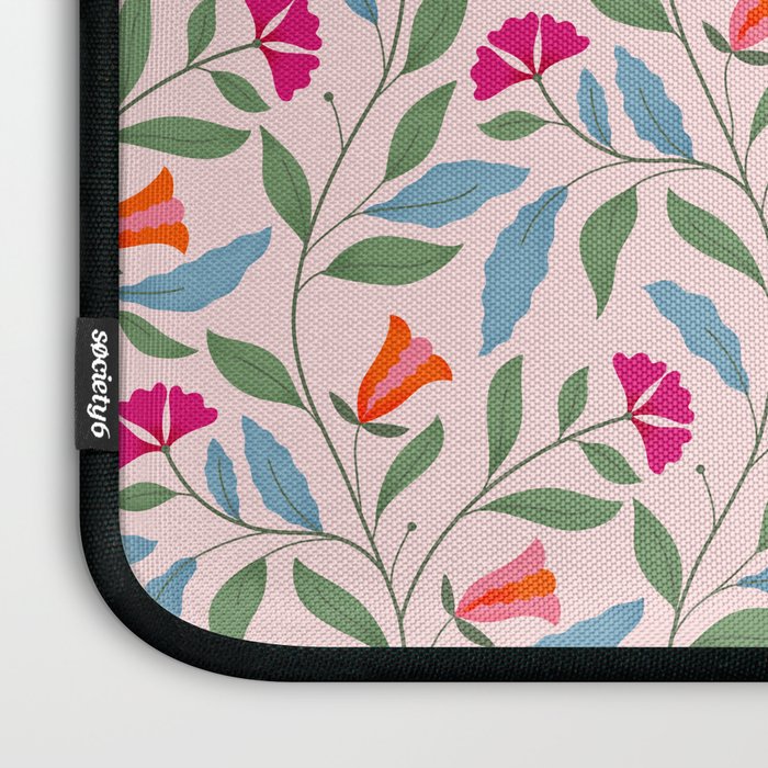 Floral Play - Vintage-Inspired Pattern Laptop Sleeve Gallery Image 3