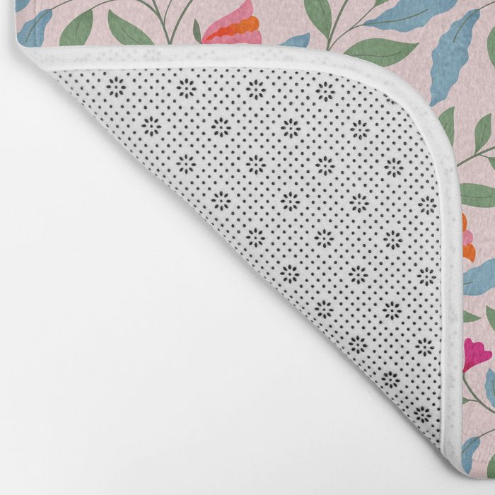 Floral Play - Vintage-Inspired Pattern Bath Mat Gallery Image 2