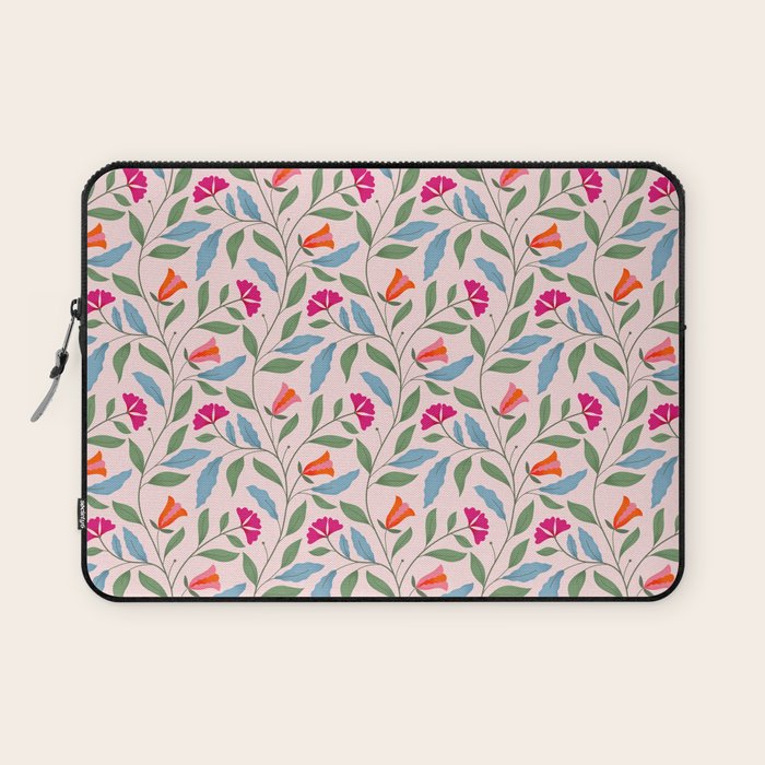 Floral Play - Vintage-Inspired Pattern Laptop Sleeve Gallery Image 1