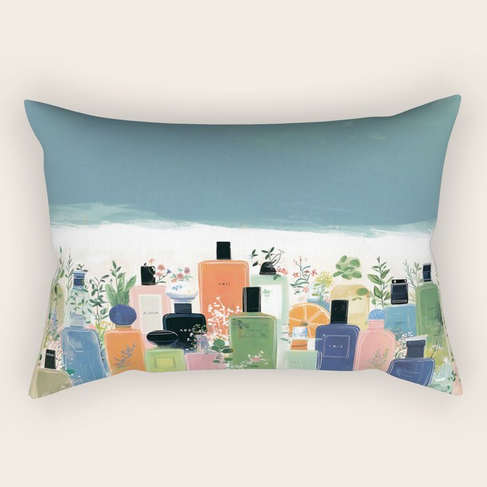 Botanical Citrus Perfume Collection Rectangular Pillow Gallery Image 1