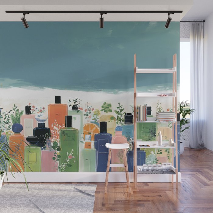 Botanical Citrus Perfume Collection Wall Mural Gallery Image 1