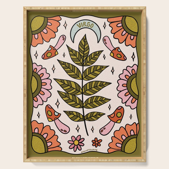 Virgo Leaf Serving Tray Gallery Image 1