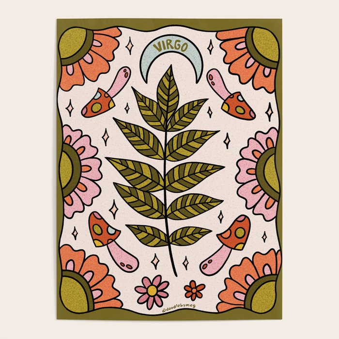 Virgo Leaf Poster Gallery Image 1