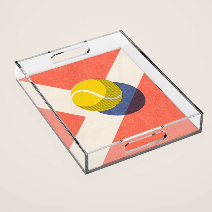 BALLS / Tennis - clay court I Acrylic Tray Gallery Image 1