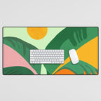 Things Are Looking Up 2 Wide View / Tropical Greenery Desk Mat Gallery Image 1