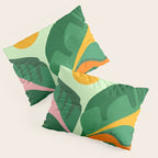 Things Are Looking Up 2 Wide View / Tropical Greenery Pillow Sham Gallery Image 3