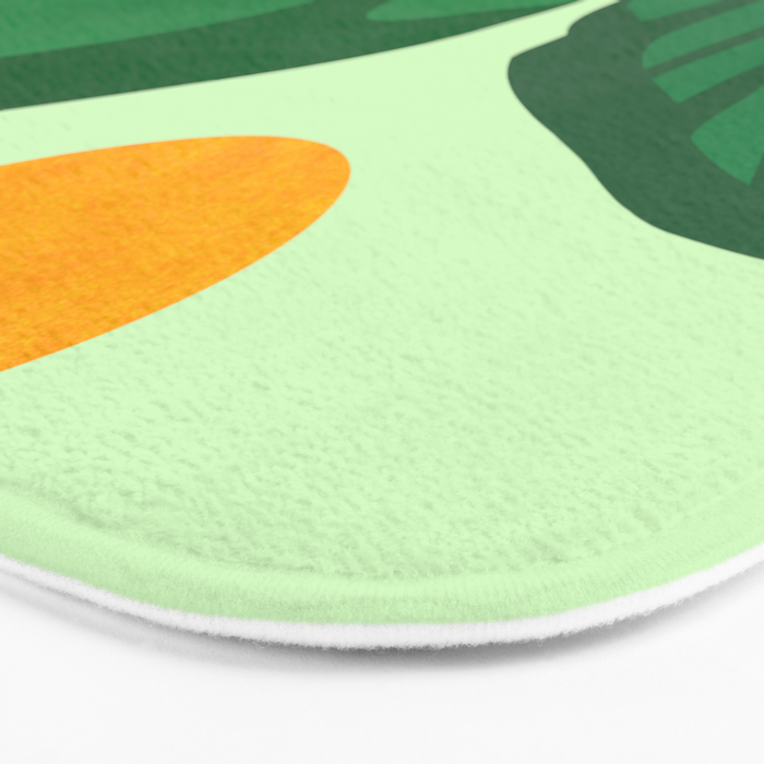 Things Are Looking Up 2 Wide View / Tropical Greenery Bath Mat Gallery Image 3