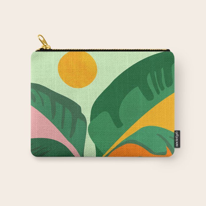 Things Are Looking Up 2 Wide View / Tropical Greenery Carry All Pouch Gallery Image 1