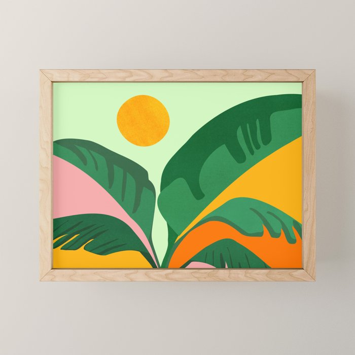 Things Are Looking Up 2 Wide View / Tropical Greenery Mini Art Print Gallery Image 1