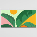 Things Are Looking Up 2 Wide View / Tropical Greenery Desk Mat Gallery Image 3