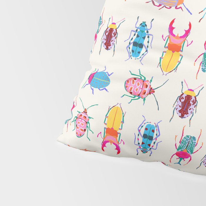 Vibrant Beetles Pillow Sham Gallery Image 4