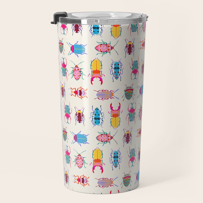 Vibrant Beetles Travel Mug Gallery Image 3