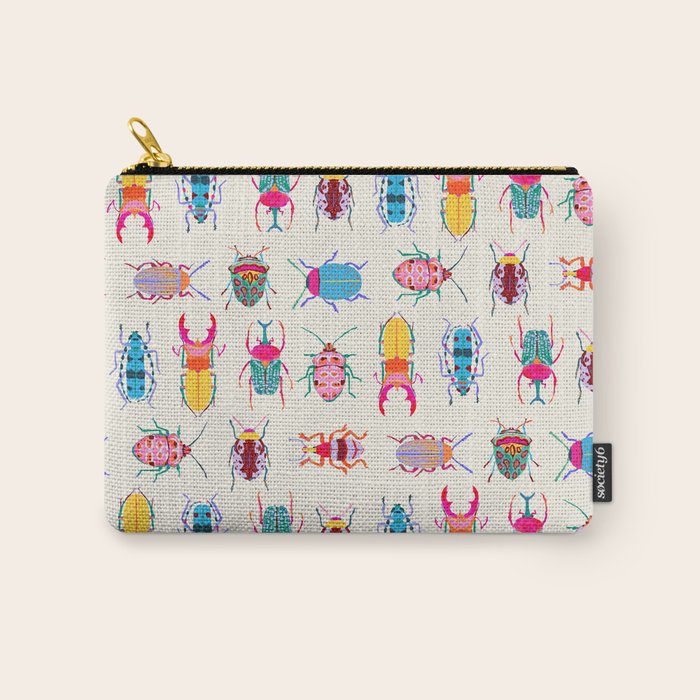 Vibrant Beetles Carry All Pouch Gallery Image 1