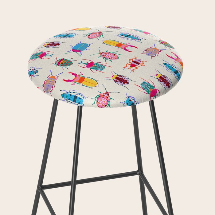 Vibrant Beetles Stool Gallery Image 2