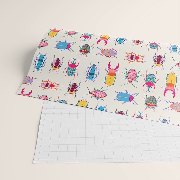 Vibrant Beetles Wrapping Paper Gallery Image 2