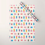 Vibrant Beetles Wrapping Paper Gallery Image 1