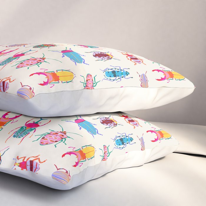 Vibrant Beetles Pillow Sham Gallery Image 3