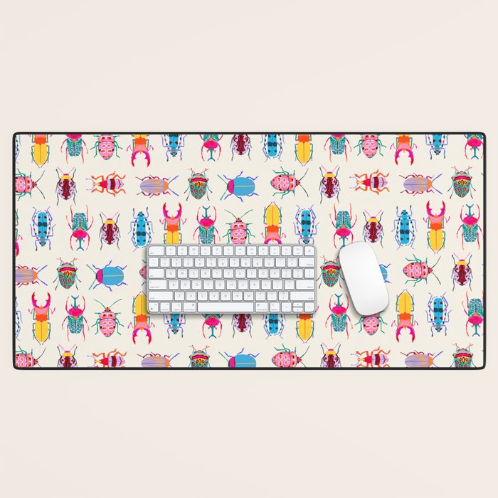 Vibrant Beetles Desk Mat Gallery Image 1