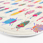 Vibrant Beetles Bath Mat Gallery Image 3