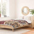 Hotamis  Antique Konya Turkish Kilim Print Duvet Cover Gallery Image 2